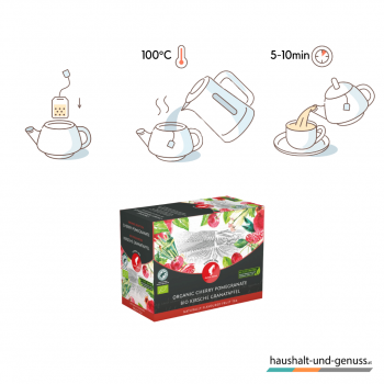 Julius Meinl Bio Tee Kirsche Granatapfel Ziehzeit